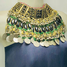 Load image into Gallery viewer, Handmade Black Gypsy Layered Choker Necklace