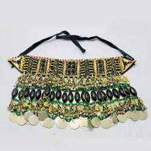 Load image into Gallery viewer, Handmade Black Gypsy Layered Choker Necklace