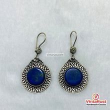 Load image into Gallery viewer, Handmade Blue Lapis Lazuli Drop Earrings