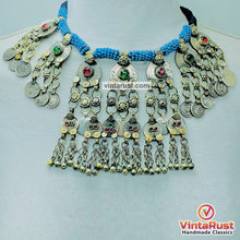 Load image into Gallery viewer, Bohemian Necklace With Coins and Glass Stones