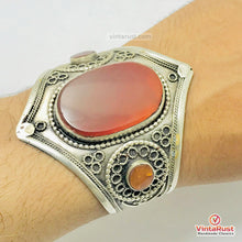 Load image into Gallery viewer, Carnelian Stone Lightweight Handcuff Bracelet