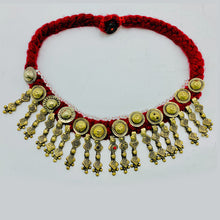 Load image into Gallery viewer, Handmade Choker Necklace With Metal Spikes