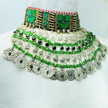 Load image into Gallery viewer, Handmade Dangling Coins Choker Necklace