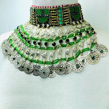 Load image into Gallery viewer, Handmade Dangling Coins Choker Necklace