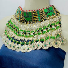Load image into Gallery viewer, Handmade Dangling Coins Choker Necklace