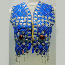 Load image into Gallery viewer, Handmade Embroidered Vest With Silver Bells and Motifs