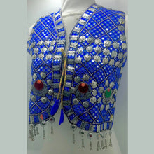 Load image into Gallery viewer, Handmade Embroidered Vest With Silver Bells and Motifs