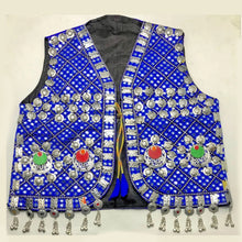 Load image into Gallery viewer, Handmade Embroidered Vest With Silver Bells and Motifs