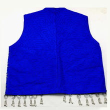 Load image into Gallery viewer, Handmade Embroidered Vest With Silver Bells and Motifs