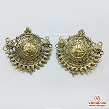 Load image into Gallery viewer, Antique Golden Tone Big Earrings