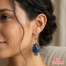 Load image into Gallery viewer, Handmade Lapis Lazuli Boho Drop Earrings
