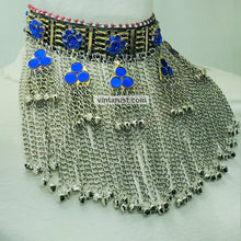 Load image into Gallery viewer, Handmade Kuchi Choker Necklace With Long Bells