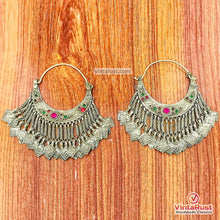 Load image into Gallery viewer, Handmade Kuchi Tassel Earrings Tribal Jewelry