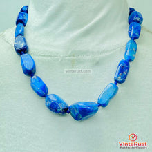 Load image into Gallery viewer, Handmade Lapis Lazuli Gemstone Necklace