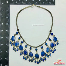 Load image into Gallery viewer, Handmade Lapis Lazuli Minimalist Choker Necklace