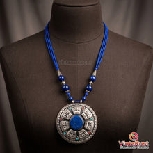 Load image into Gallery viewer, Handmade Lapis Lazuli Stone Beaded Pendant Necklace