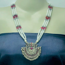 Load image into Gallery viewer, Handmade Layered Beaded Chain Necklace
