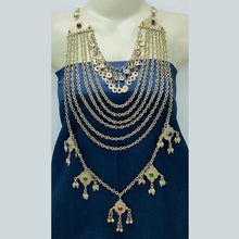 Load image into Gallery viewer, Handmade Layered Vintage Kuchi Necklace