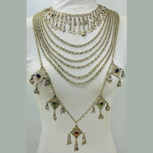 Load image into Gallery viewer, Handmade Layered Vintage Kuchi Necklace