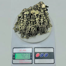 Load image into Gallery viewer, Long Silver Dangling Choker Necklace