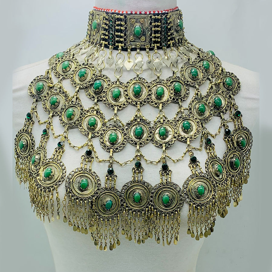 In Stock Immediate Dispatch YAZILIND Chunky Colorful Collar Festival Beaded Bib Choker Costume Necklace 6ser P 361445430