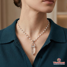 Load image into Gallery viewer, Handmade Clear Quartz Pendant Necklace