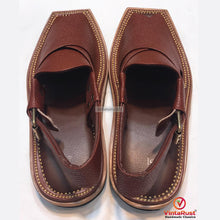 Load image into Gallery viewer, Handmade Pure Leather Kaptaan Peshawari Chappal