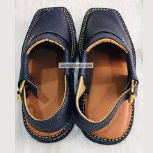 Load image into Gallery viewer, Handmade Pure Leather Made Peshawari Chappal