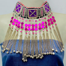 Load image into Gallery viewer, Handmade Purple Stone Choker Necklace