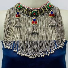 Load image into Gallery viewer, Handmade Silver Choker Necklace With Dangling Bells