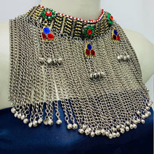 Load image into Gallery viewer, Handmade Silver Choker Necklace With Dangling Bells