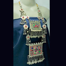 Load image into Gallery viewer, Handmade Silver Boho Multilayer Necklace