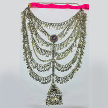 Load image into Gallery viewer, Handmade Silver Khuchi Multilayers Bib Necklace