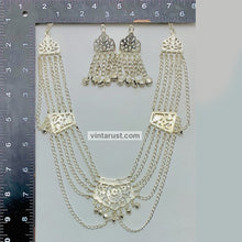 Load image into Gallery viewer, Handmade Silver Multilayers Necklace With Earrings