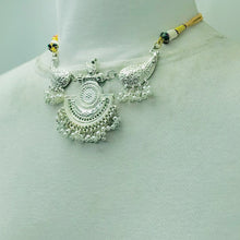 Load image into Gallery viewer, Handmade Silver Oxidized Choker Necklace
