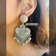 Load image into Gallery viewer, Ethnic Handmade Silver Tone Dangle Earrings