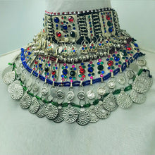 Load image into Gallery viewer, Handmade Statement Boho Multicolor Necklace