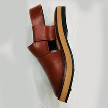 Load image into Gallery viewer, Handmade Traditional Brown Men's Leather Sandals
