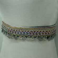 Load image into Gallery viewer, Vintage Coins Belly Belt With Beaded Work