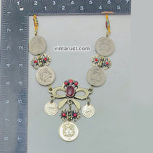 Load image into Gallery viewer, Handmade Tribal Coins Choker With Stones