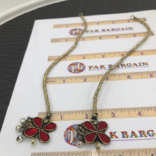 Load image into Gallery viewer, Handmade Tribal Flora Anklets Pair