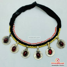 Load image into Gallery viewer, Handmade Tribal Glass Stone Coins Choker Necklace