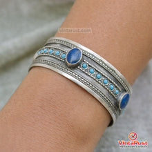 Load image into Gallery viewer, Handmade Tribal Lapis Lazuli Stones Bracelet
