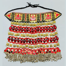 Load image into Gallery viewer, Handmade Tribal Red Stones Choker Necklace