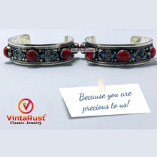 Load image into Gallery viewer, Handmade Tribal Statement Stones Bracelet