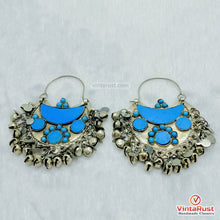 Load image into Gallery viewer, Handmade Turquoise Boho Bell Drop Earrings