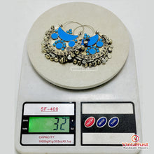 Load image into Gallery viewer, Handmade Turquoise Boho Bell Drop Earrings