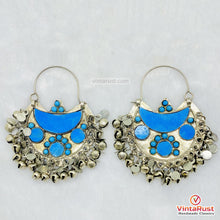 Load image into Gallery viewer, Handmade Turquoise Boho Bell Drop Earrings