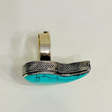 Load image into Gallery viewer, Handmade Unique Design Turquoise Stone Ring