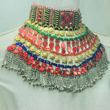 Load image into Gallery viewer, Handmade Vintage Boho Red Choker Necklace
